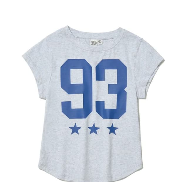 파르티멘토우먼 93 차오 프린티드 숏 슬리브 티