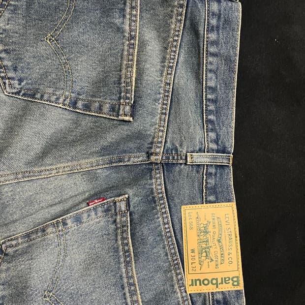 리바이스X바버 콜라보 데님팬츠