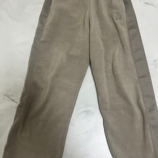 유니클로 니들스 콜라보 플리스 와이드팬츠 베이지 / 상태좋음 / 1회세탁