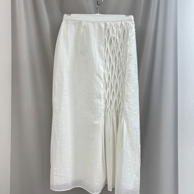 avo diamond smocking point long skirt