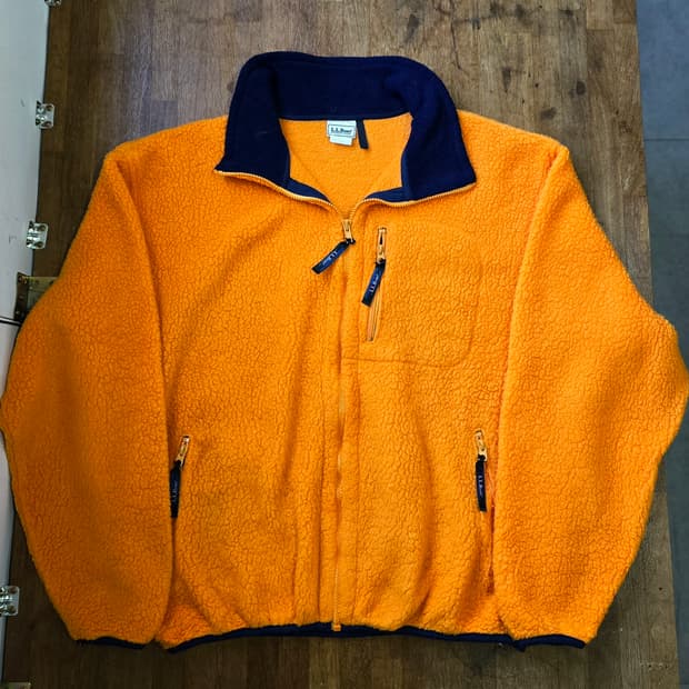 L.L.BEAN 엘엘빈 머스타드 후리스 집업 XXL ,110 싸이즈