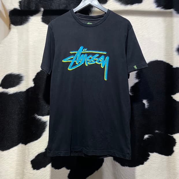Stussy 베이직 로고 프린팅 반팔티셔츠