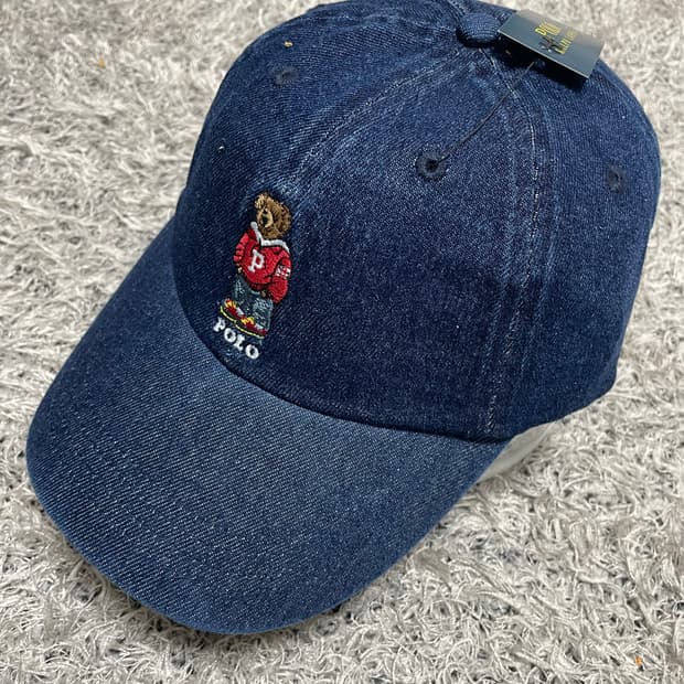 폴로Polo 폴로베어 데님 코튼 캡 Free