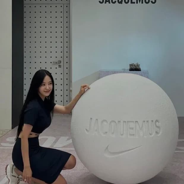 XS 나이키 X 자크뮈스 콜라보 원피스 네이비