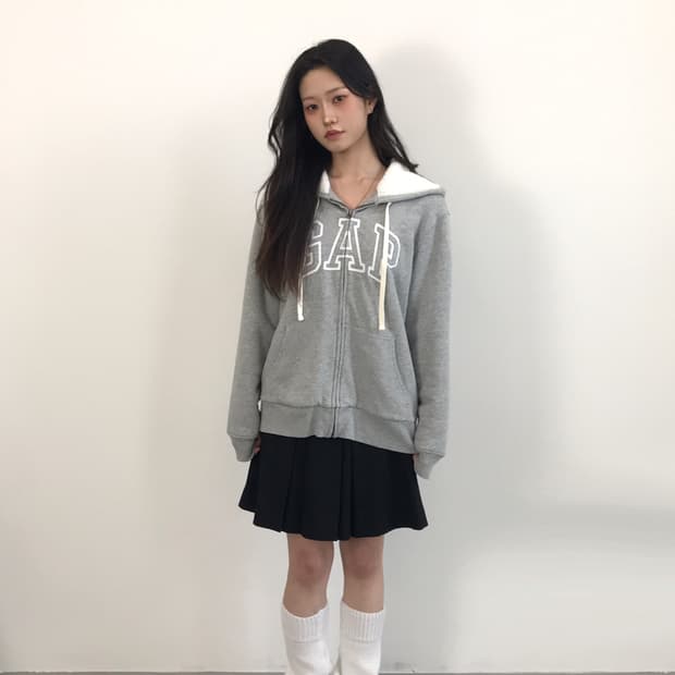 GAP Light Grey Hoodie Zip Up