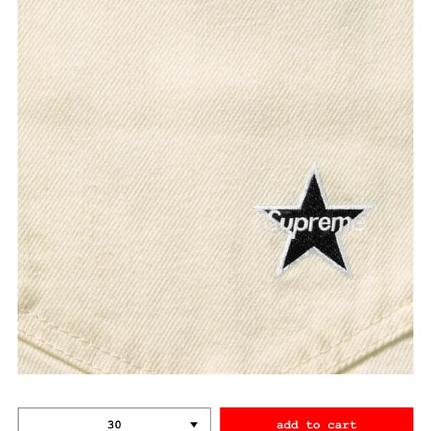 루즈핏 셀비지 워시드 화이트 30