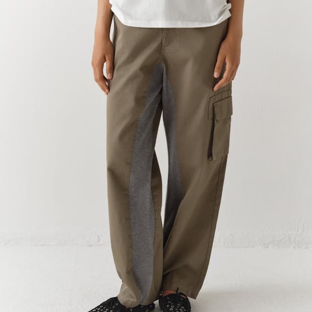 [40,42,44]기마구아스 Adam 카고 팬츠/베이지 그레이