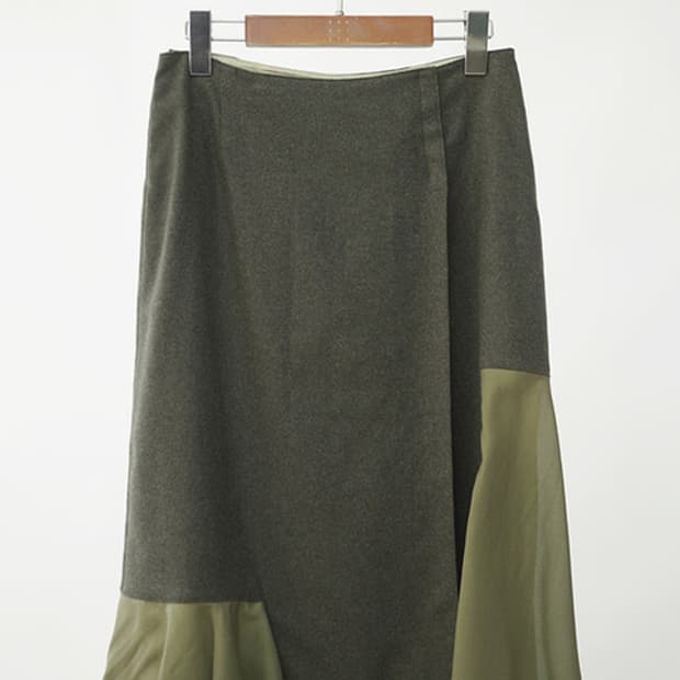 Olive green skirt
