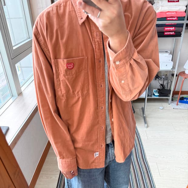 휴먼메이드 코듀로이 셔츠