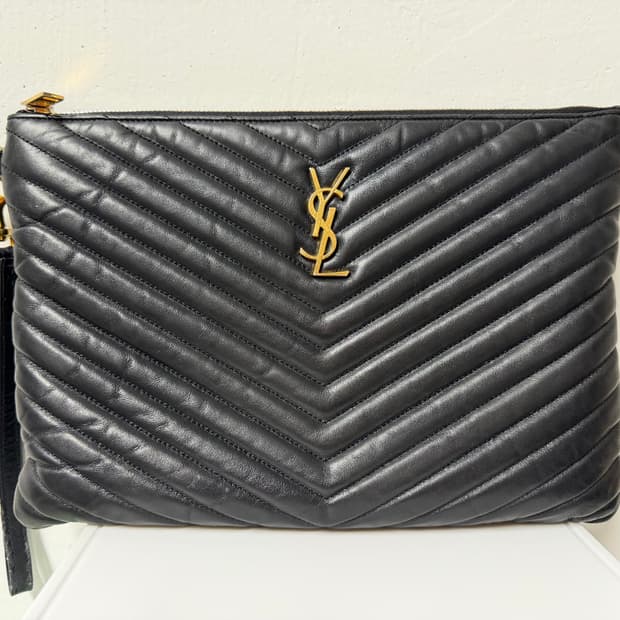 [정품] 입생로랑 모노그램 마틀라세 클러치 