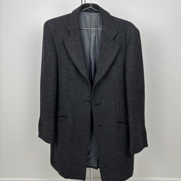 HAIRY WOOL HALF COAT