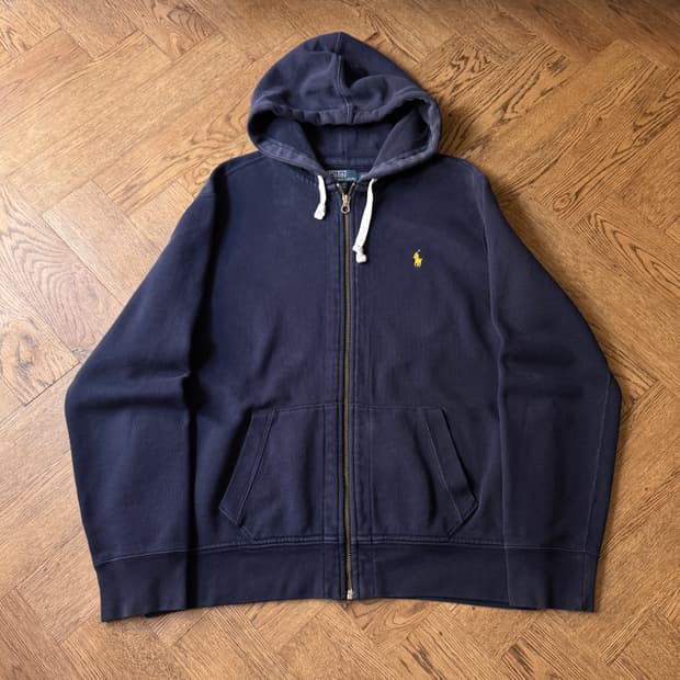 [XL]폴로 랄프로렌 네이비 써멀 후드집업