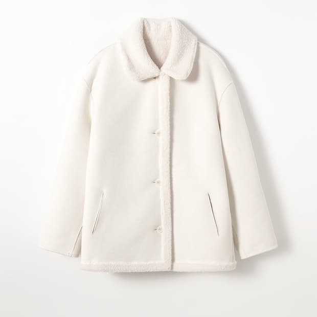 르베인 시어링 리버시블 무스탕