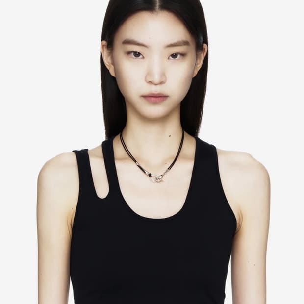 세이지가 Tiny 3way Leather Necklace (Black)