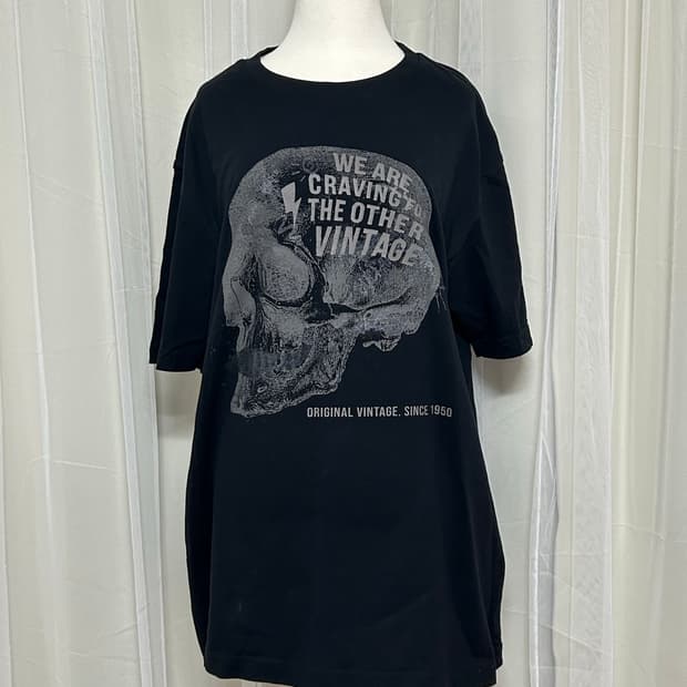 Buckaroo 버카루 오버핏 스컬프린팅 반팔티 