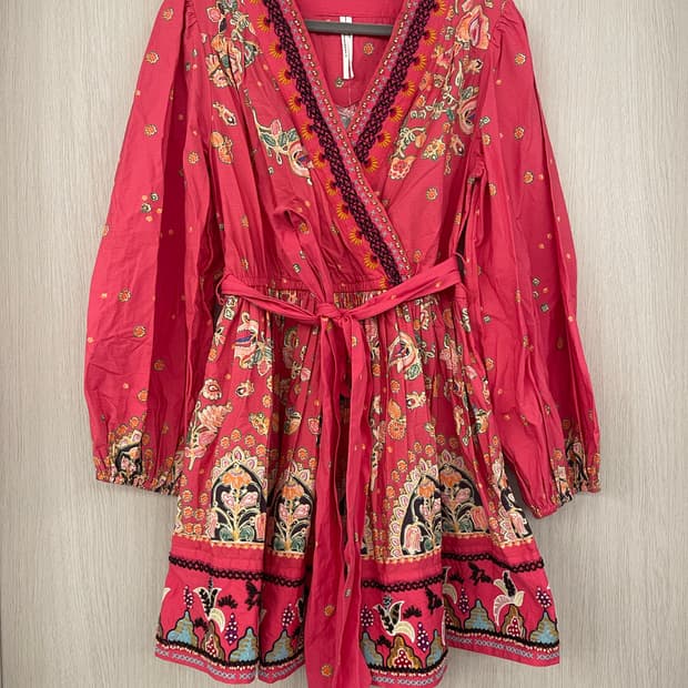 미국구매 새상품] Anthropologie 랩 원피스 핑크 플라워