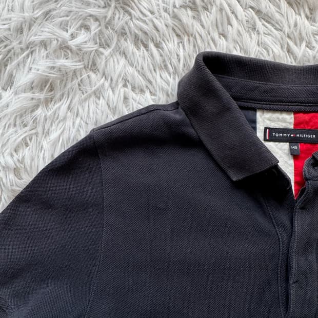 TOMMY HILFIGER 일본빈티지 크롭 카라티 타미 힐피거 XS 36