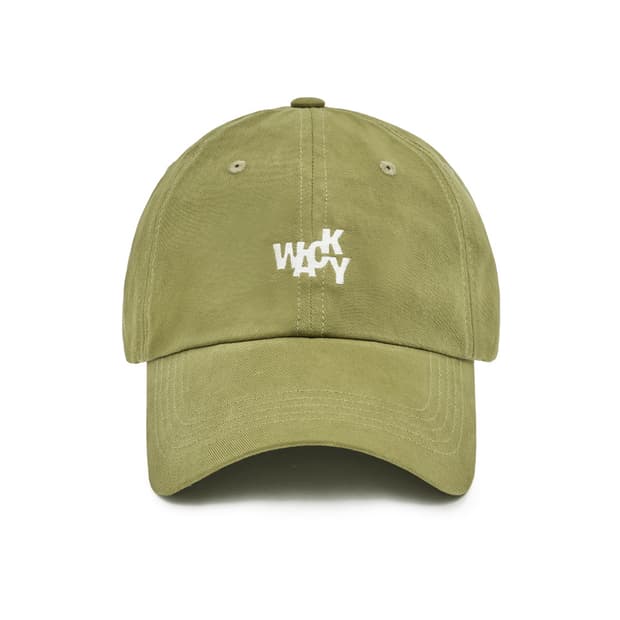 WACKY 웨키 뉴 베이직 볼캡 (카키)