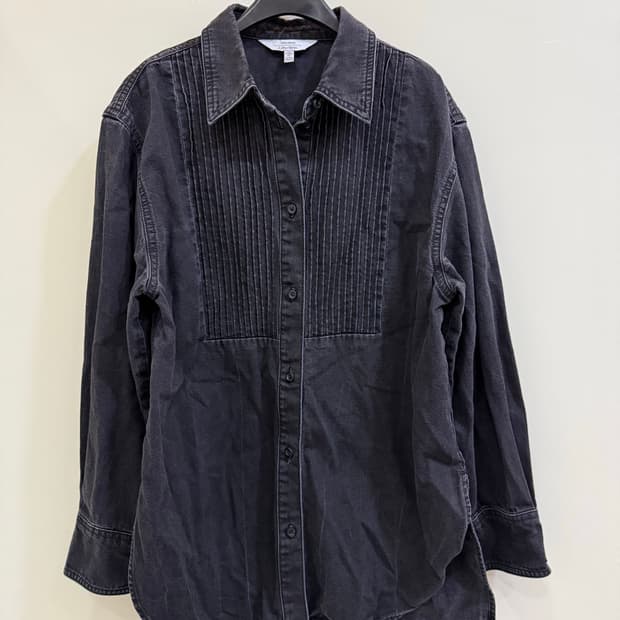 앤아더스토리즈 블랙 데님 셔츠 정품