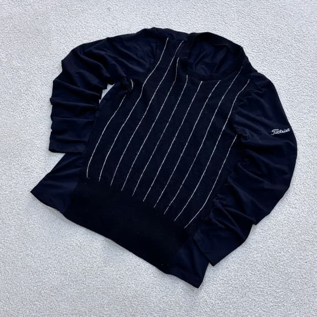 M 타이틀리스트 스트라이프 니트 0331E