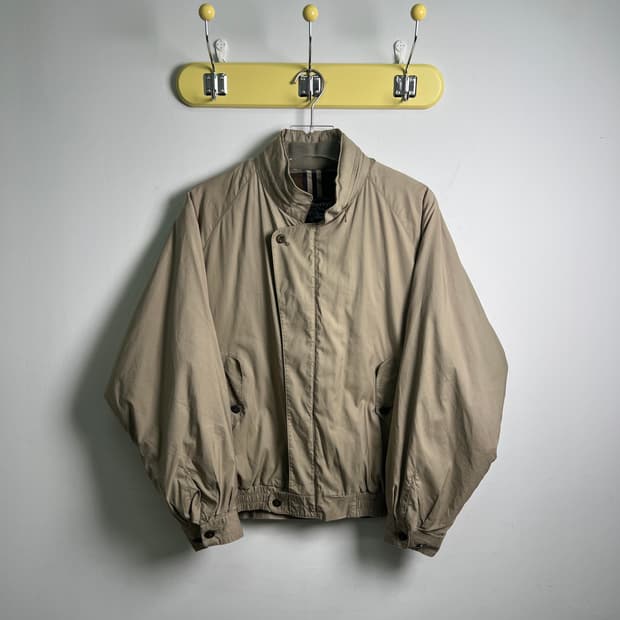 버버리 베이지 해링턴 블루종 자켓 M