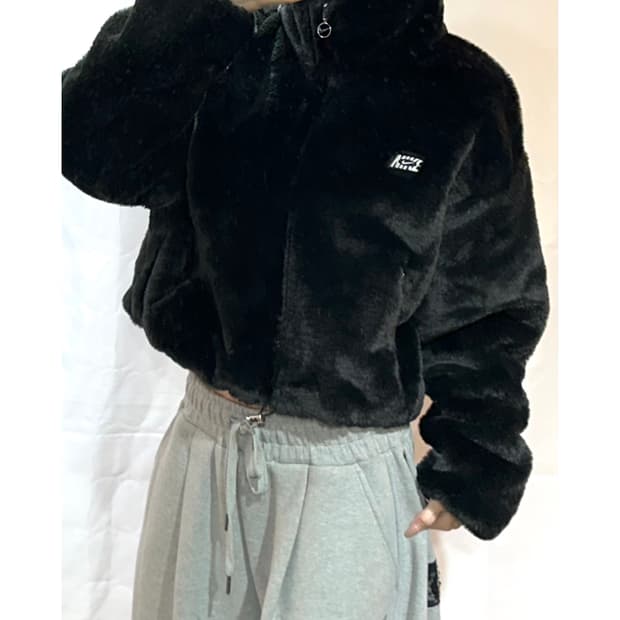 나이키 아이콘 클래쉬 스우시 양털 페이크어 크롭 집업