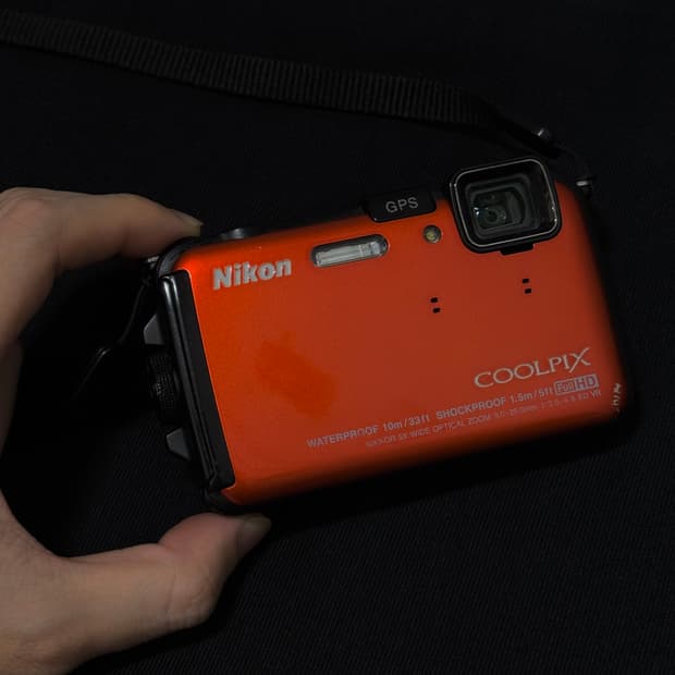 니콘 쿨픽스 aw100 오렌지 익서스 210