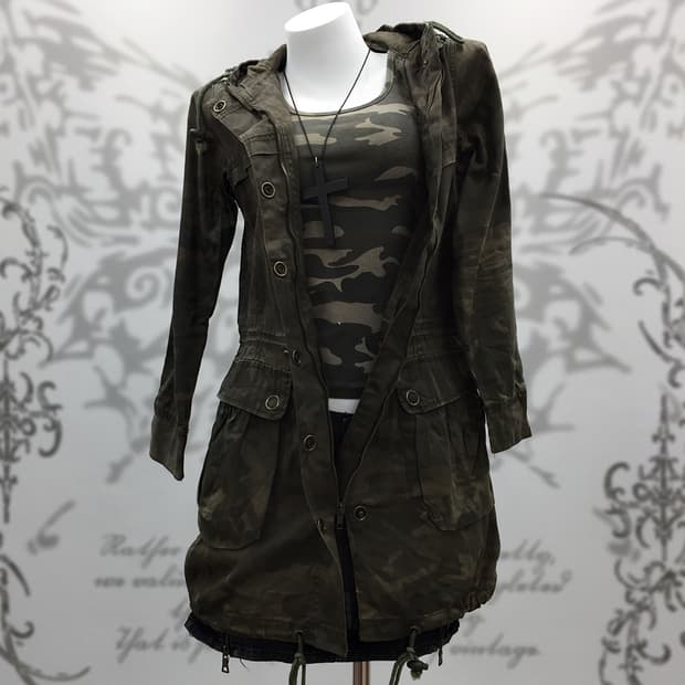 00's Camo Field Utility Hoodie Jacket