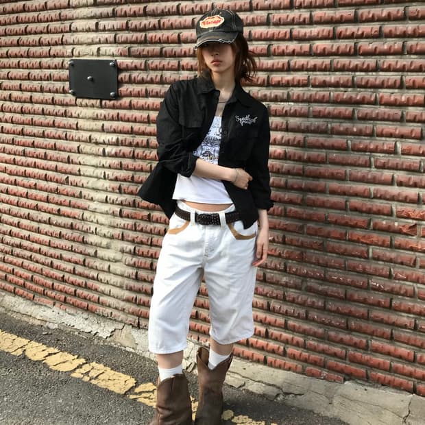 에드윈 화이트 웨스턴 펑크 코디 세트