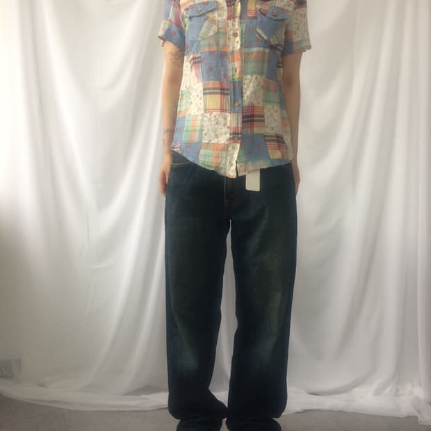 Patch work shirt