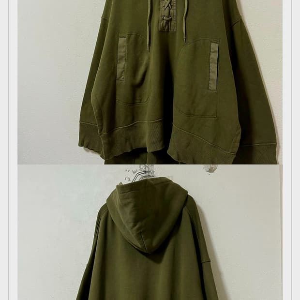 폴로 랄프로렌 레이스업 후드티