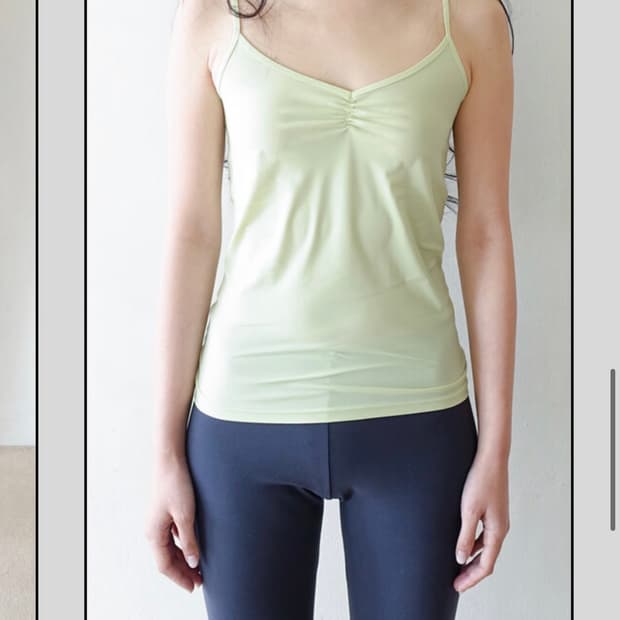 샵페어리 faerie 클리어 슬리브리스 라임 나시 연두 민트