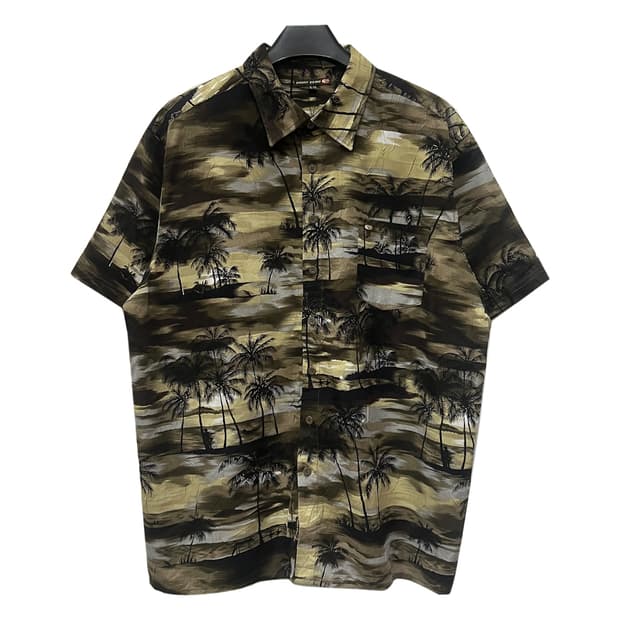 Point Zero 빈티지 하와이안 반팔 셔츠 XL