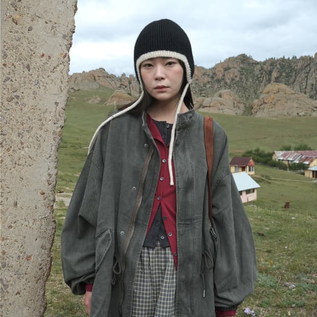 더기 휘네 피그먼트 필드 자켓 카키