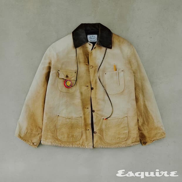 [구매] 프라다 캔버스 워크 자켓 카반