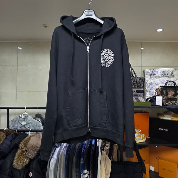 {클로젯}[XL][백화점판][풀구성+영수증]크롬하츠 홀스슈 서울 후드집업