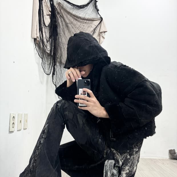 Rough Leather Sheep Fur Trimming over-Ho