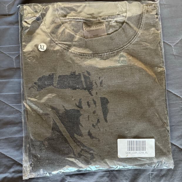 샤카웨어 7.5oz 가먼트다이 롱슬리브 티셔츠 쉐도우 XL 새상품