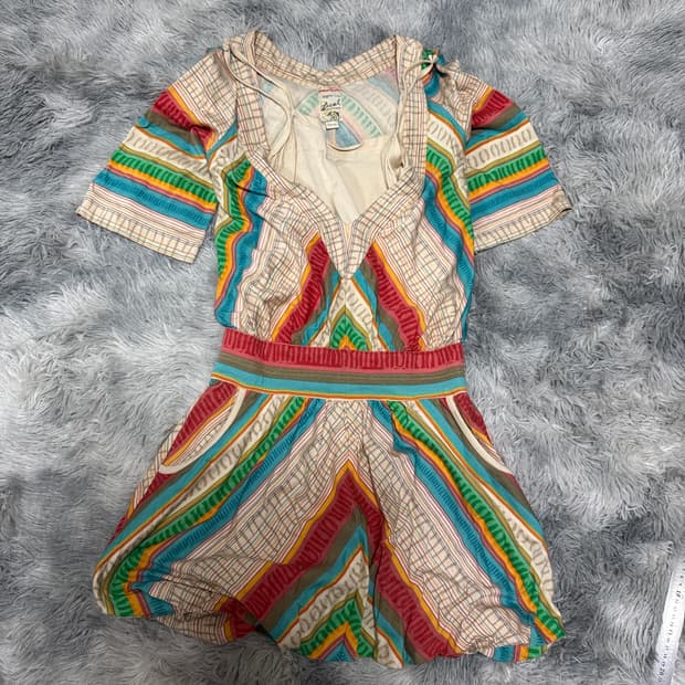 디젤  비스코스 에스닉 원피스 여성 XS사이즈 백화점택 