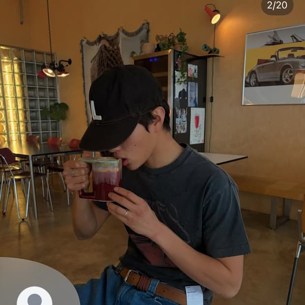 테프스토어 land L로고 L사이즈 팝니다