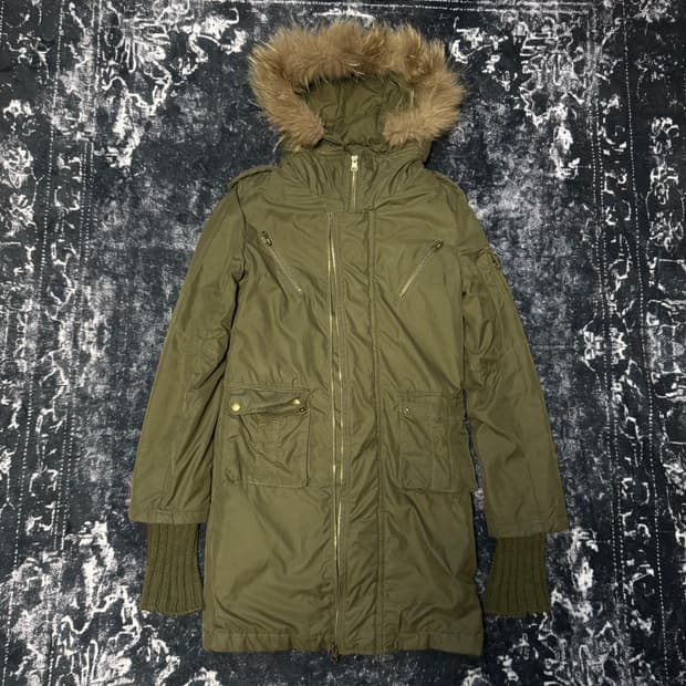 00s mode Vintage Olive Field Jacket