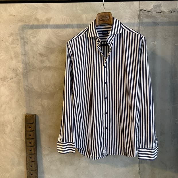 밴브루 스트라이프 셔츠 100