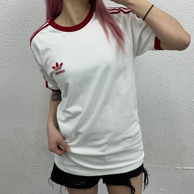 아디다스 레드라인 링거 반팔 L