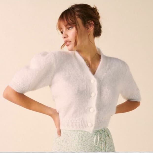 Rouje 루쥬/루즈 논노 모헤어 가디건 사이즈 38