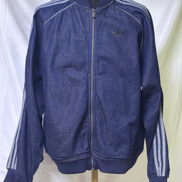 아디다스 데님 항공자켓