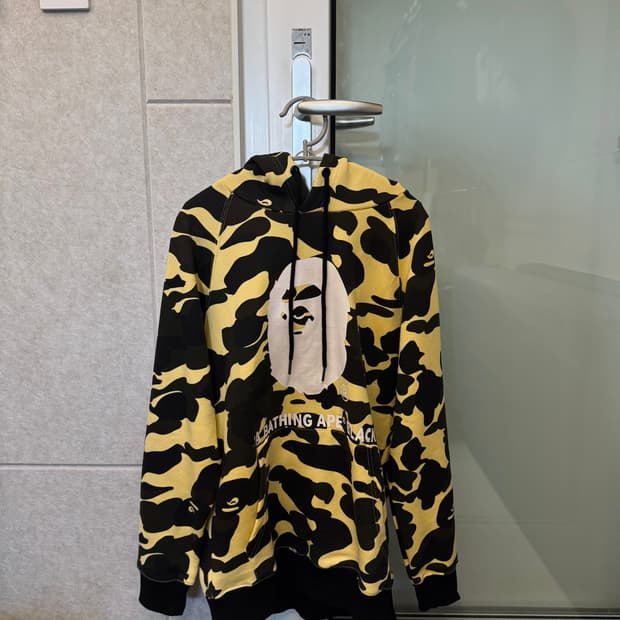 베이프 카모 후드티 M 
