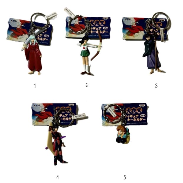 고전 이누야샤 피규어 키링 키홀더 빈티지 일본 애니