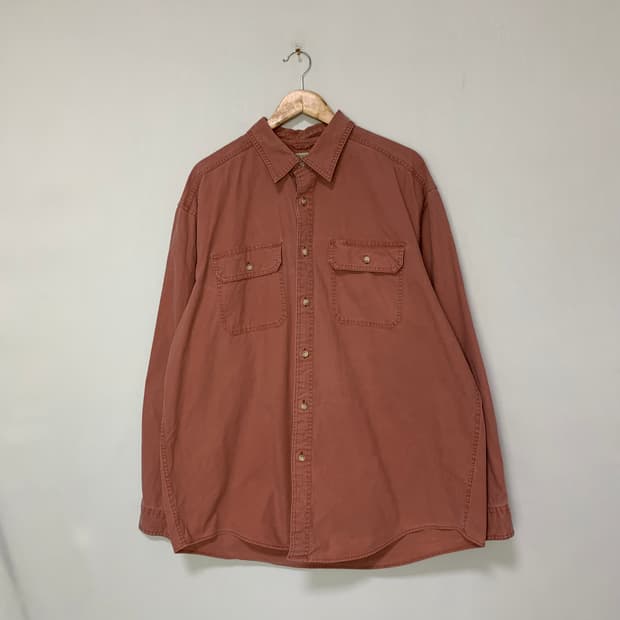 엘엘빈 인디핑크 빈티지 핑크 오버핏 셔츠 XL