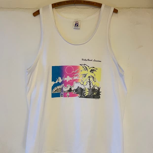 1980-90's Vintage Tank Top Made In U.S.A