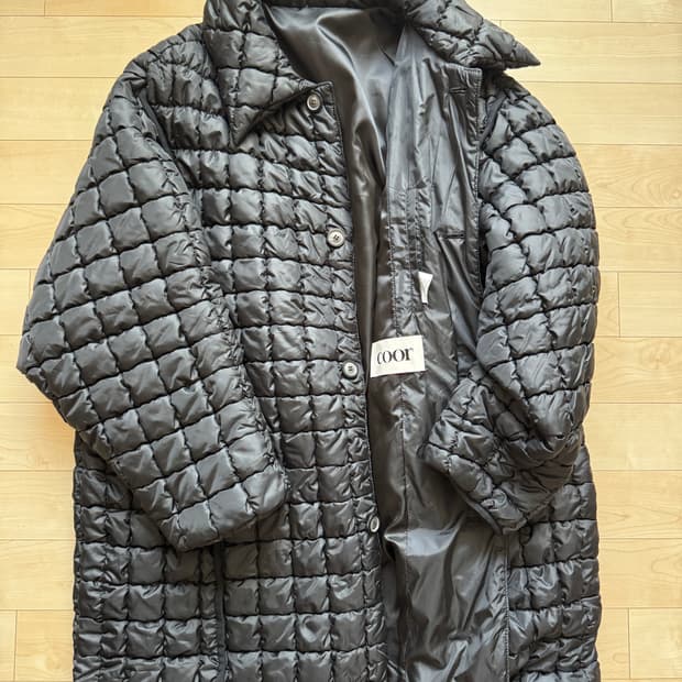 쿠어 퀼티드 패딩 코트